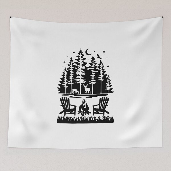 Item preview, Campfire Deer Design by Theresa Mae Scott designed and sold by theresamaescott.
