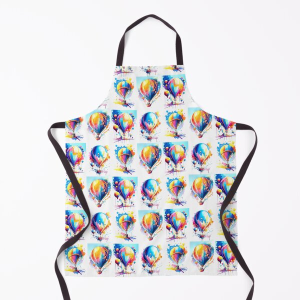 Item preview, Colorful Watercolor Hot Air Balloon Print, 4 in 1 designed and sold by factory88.