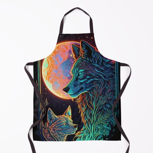 Item preview, Wolves and moon fantasy glowing tarot designed and sold by Visual-wallart.