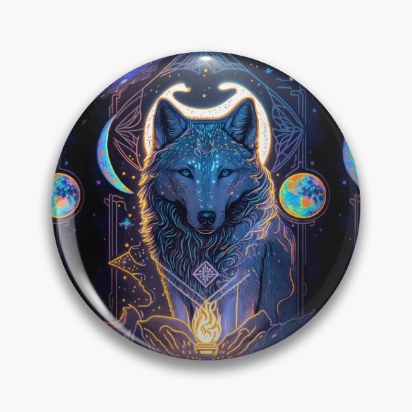 Item preview, Wolves and moon glowing tarot designed and sold by Visual-wallart.