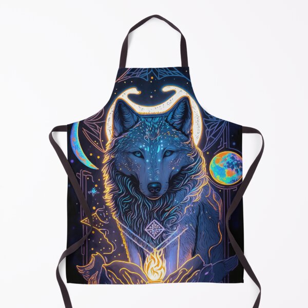 Item preview, Wolves and moon glowing tarot designed and sold by Visual-wallart.