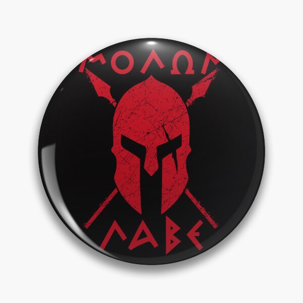 Item preview, Molon Labe helmet spears designed and sold by Kedaijohn.