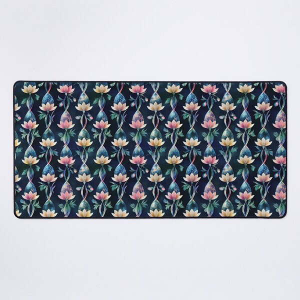 Item preview, Pink and yellow water lilies  designed and sold by YeKnot.