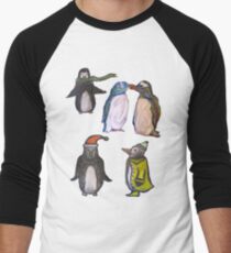 Penguin party Men's Baseball ¾ T-Shirt