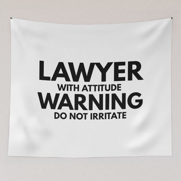 Item preview, Lawyer With Attitude Warning Do Not Irritate designed and sold by texteestore.