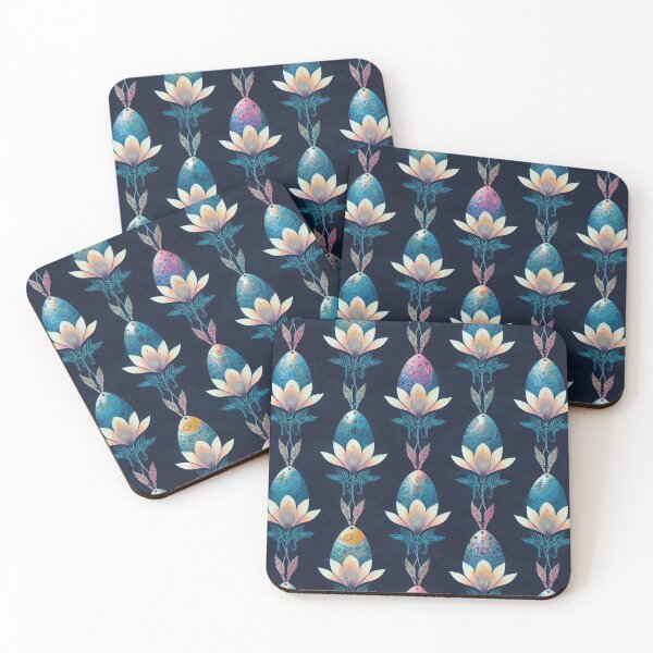 Item preview, Pink and yellow water lilies  designed and sold by YeKnot.