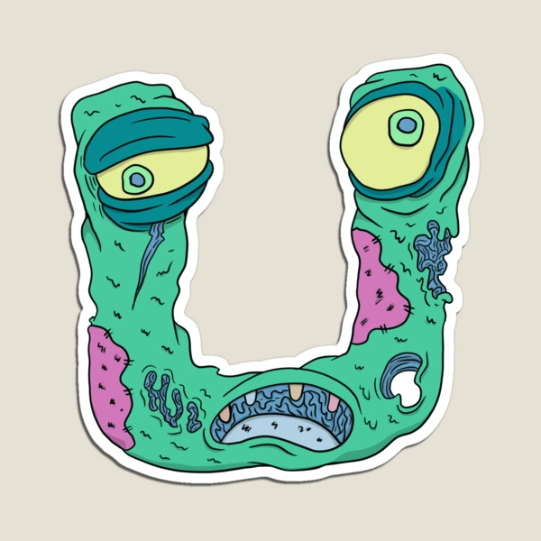 Zombie P - Alphabet Lore Sticker for Sale by ngness