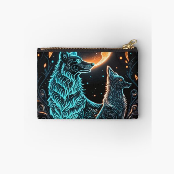 Item preview, Wolves trees and moon glowing tarot designed and sold by Visual-wallart.