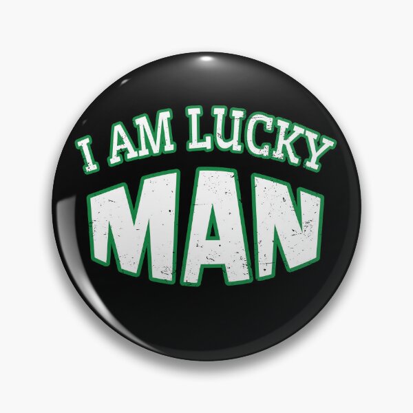 Item preview, I Am Lucky Man Vintage Text designed and sold by bolkibox.
