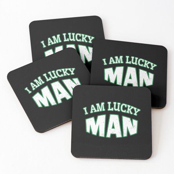 Item preview, I Am Lucky Man Vintage Text designed and sold by bolkibox.