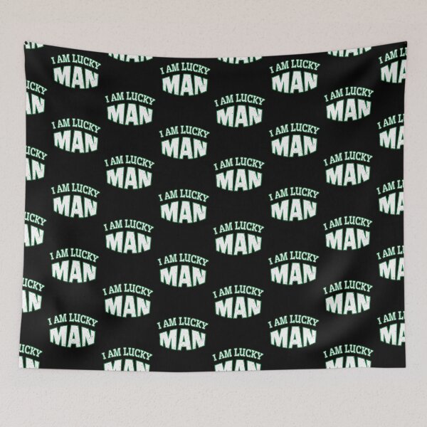 Item preview, I Am Lucky Man Vintage Text designed and sold by bolkibox.