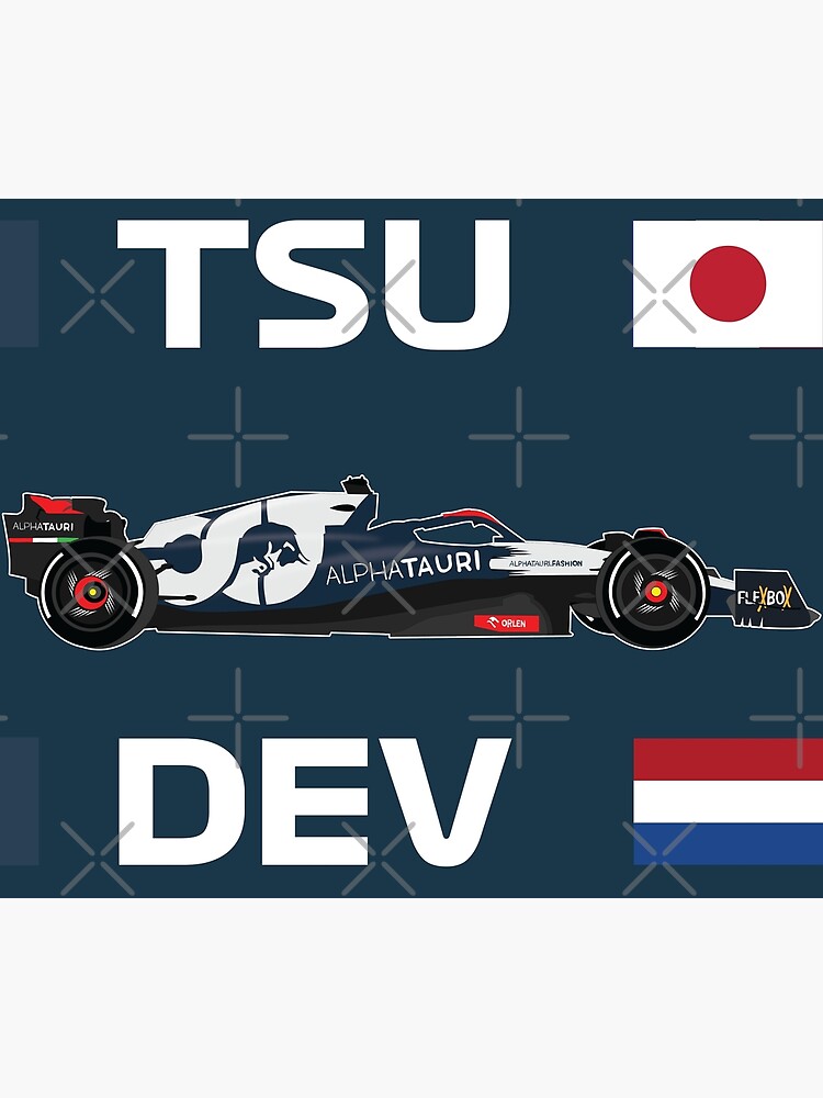 Scuderia Alpha F1 Team 2023 Nyck De Vries Yuki Tsunoda 角田 裕毅 | Poster