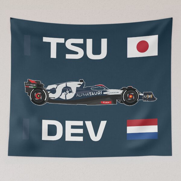 Item preview, Scuderia Alpha F1 Team 2023 Nyck De Vries Yuki Tsunoda 角田 裕毅 designed and sold by FormulaGTee1.