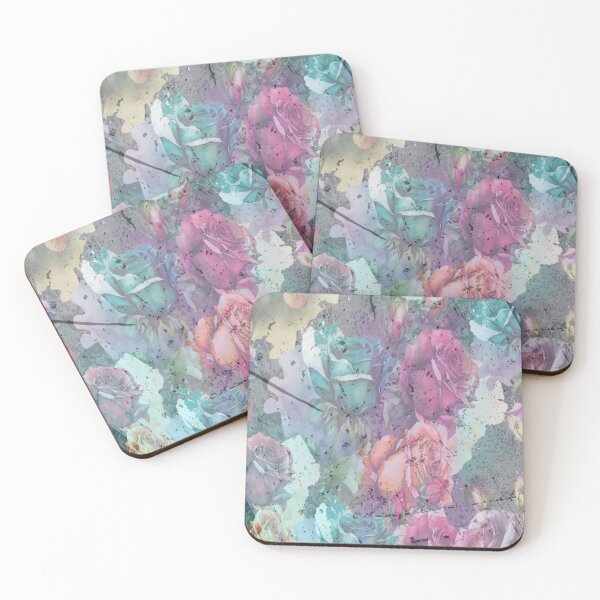Item preview, Watercolor flowers with textures designed and sold by TenderSoar.