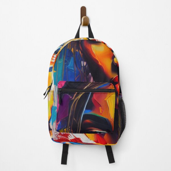 Item preview, Super Model Unleashes Vibrant Elegance in Abstract Artwork designed and sold by HOMEDESIGNPRINT.