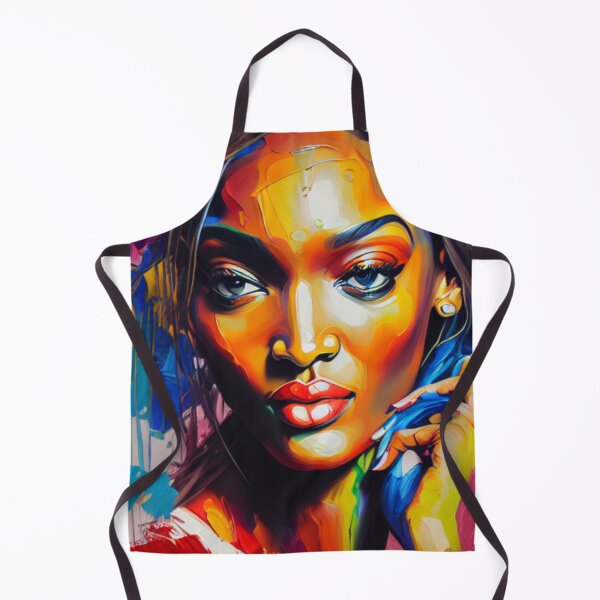 Item preview, Super Model Unleashes Vibrant Elegance in Abstract Artwork designed and sold by HOMEDESIGNPRINT.