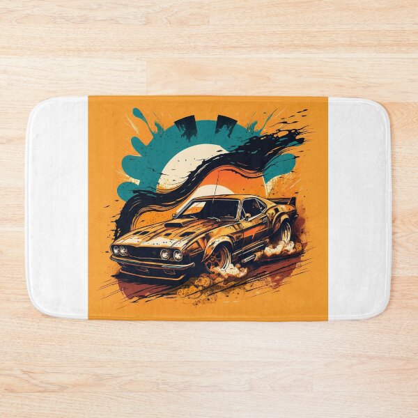 Item preview, Yellow Muscle Car Drifting! designed and sold by GriffinStd.