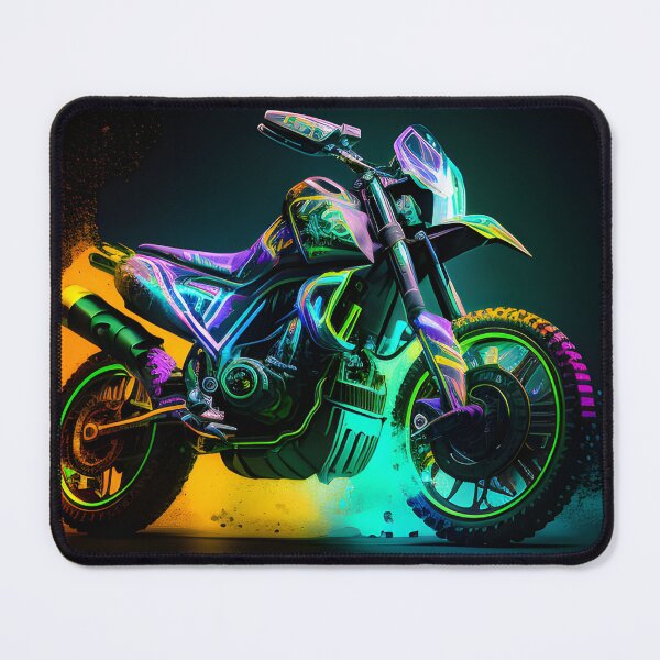 Item preview, Futuristic Cyberpunk Neon Dirt Bike designed and sold by beluxe.