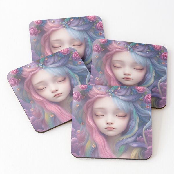 Item preview, Dreamy and Pastel  Unicorn Girl  designed and sold by kosmicfairytale.