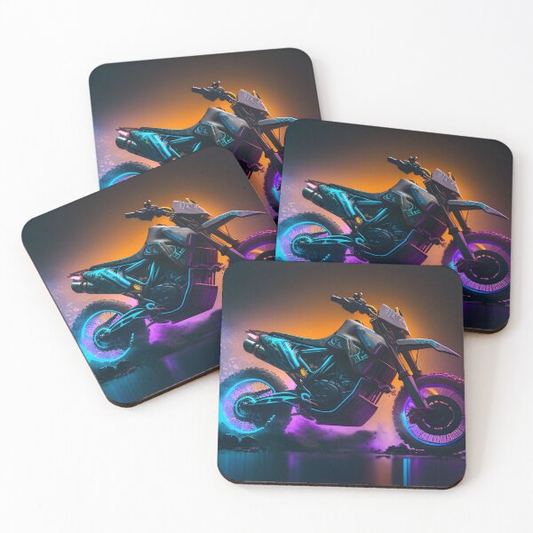 Item preview, Futuristic Cyberpunk Neon Dirt Bike designed and sold by beluxe.