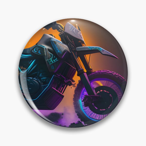 Item preview, Futuristic Cyberpunk Neon Dirt Bike designed and sold by beluxe.