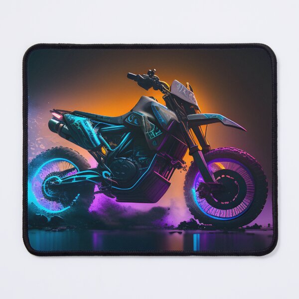 Item preview, Futuristic Cyberpunk Neon Dirt Bike designed and sold by beluxe.