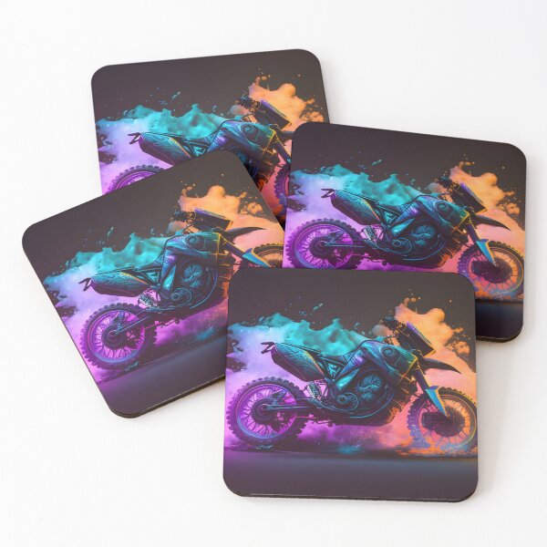 Item preview, Futuristic Cyberpunk Neon Dirt Bike designed and sold by beluxe.