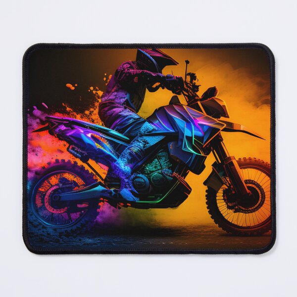 Item preview, Futuristic Cyberpunk Neon Dirt Bike designed and sold by beluxe.