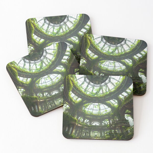 Item preview, Discover the Charm of a Steampunk Utopia Overgrown with Vines designed and sold by D3monic.