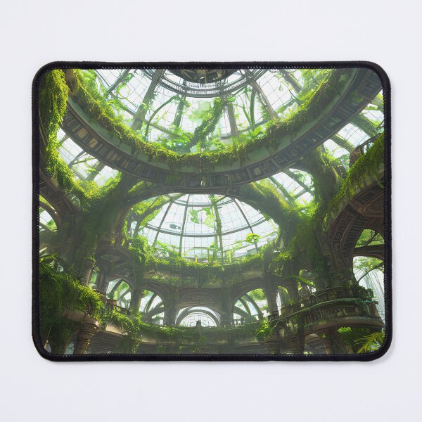 Item preview, Discover the Charm of a Steampunk Utopia Overgrown with Vines designed and sold by D3monic.
