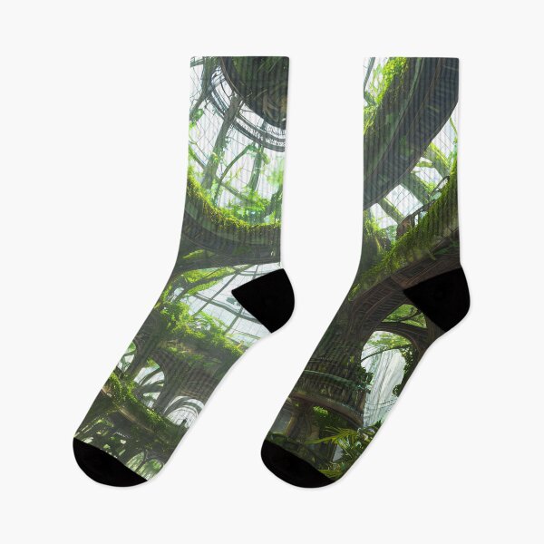 Item preview, Discover the Charm of a Steampunk Utopia Overgrown with Vines designed and sold by D3monic.
