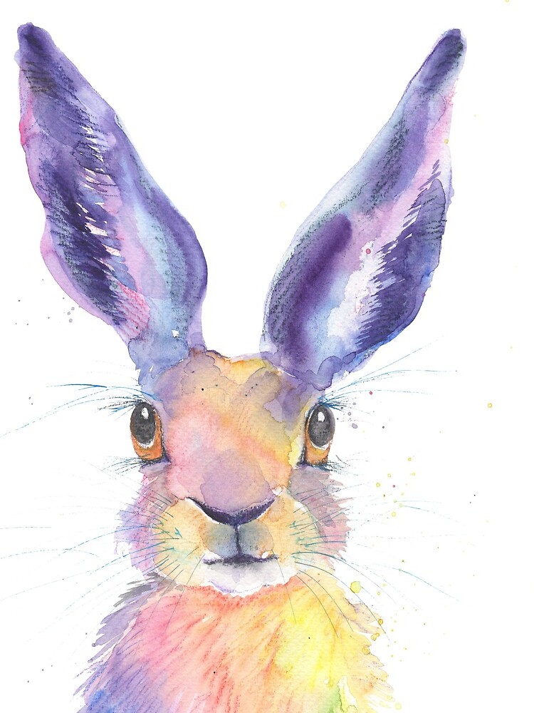 Rainbow Hare by LuciPower