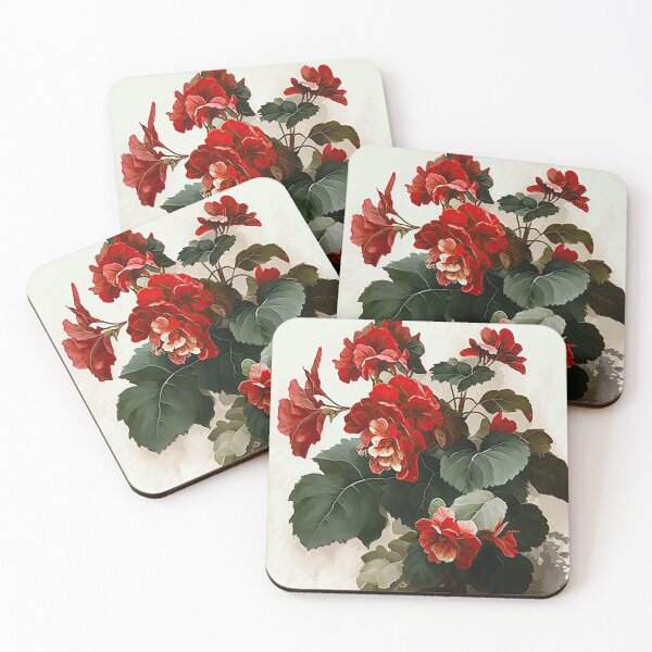 Item preview, Red Begonias  designed and sold by Vanover Designs.