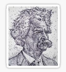 MARK TWAIN - ink portrait Sticker