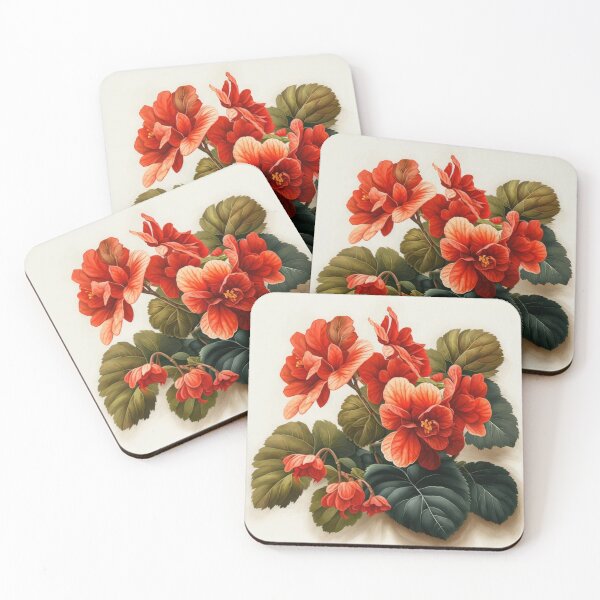 Aperçu de l'œuvre Red Begonias créée et vendue par Vanover Designs.