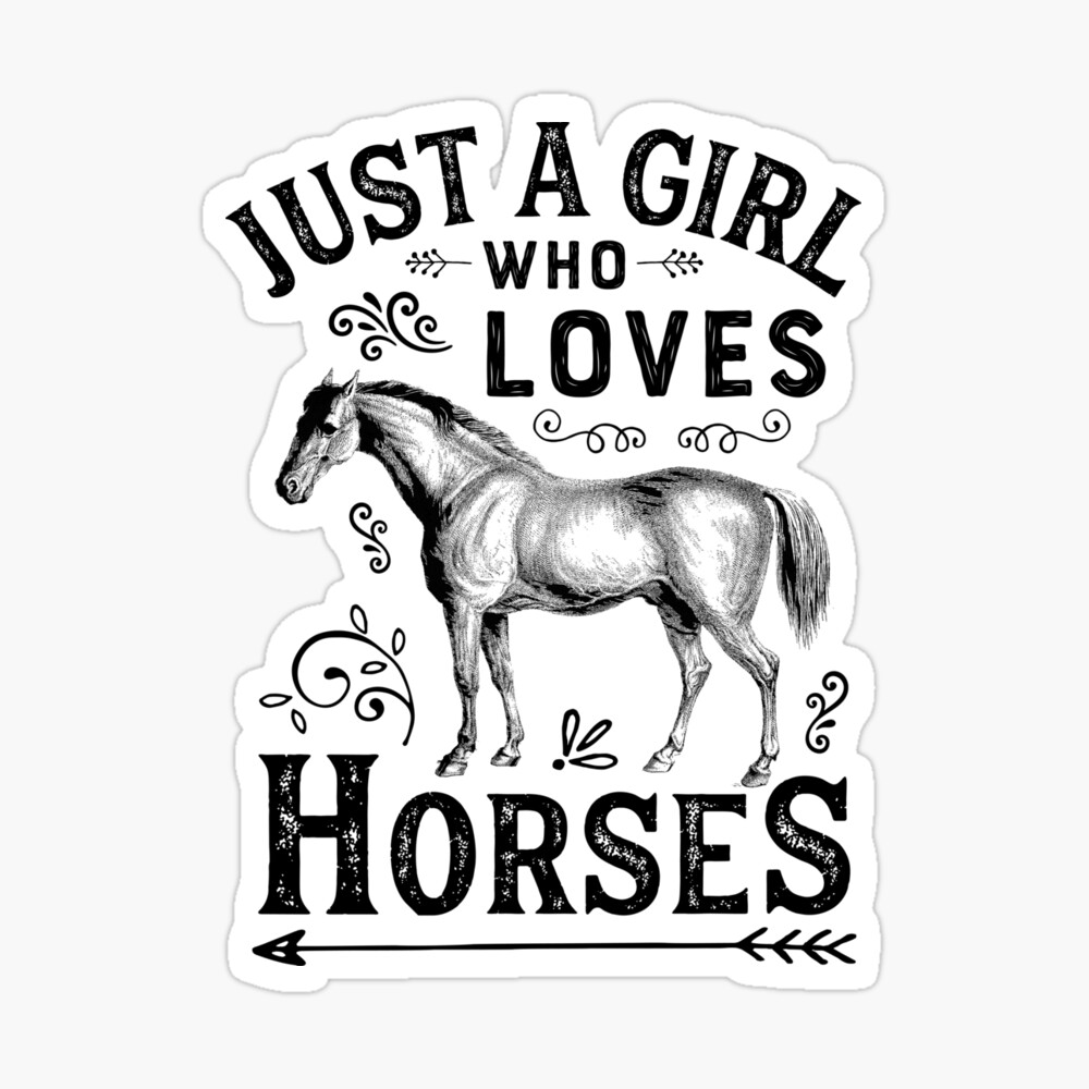 Just A Girl Who Love Horses Horse Lover Gift Toddler//Kids Long sleeve T-Shirt