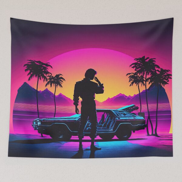 Item preview, Sunset Driver: The Lone Road Warrior designed and sold by Mullet Monkey.