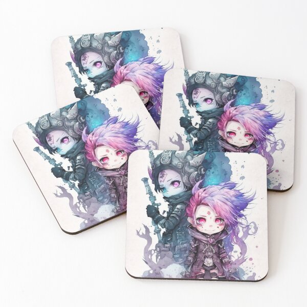 Item preview, Pastel Goth Chibi Anime Watercolor JRPG Art designed and sold by The-Sinister.