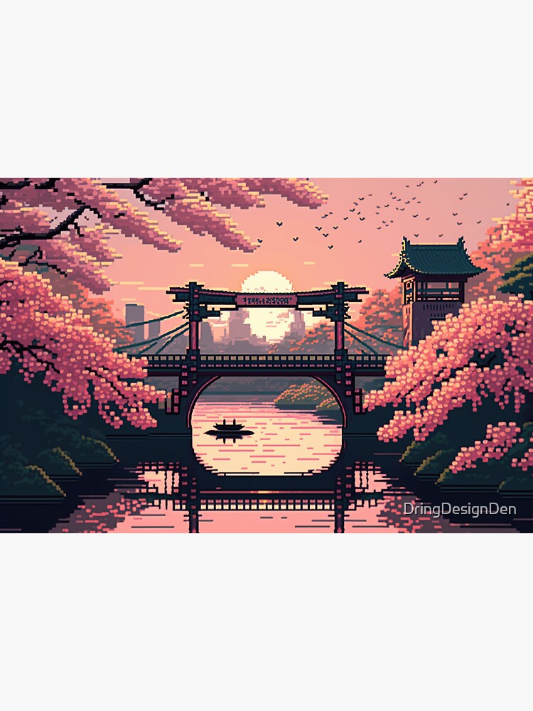 Japanese Watercolor-like Forest : r/PixelArt