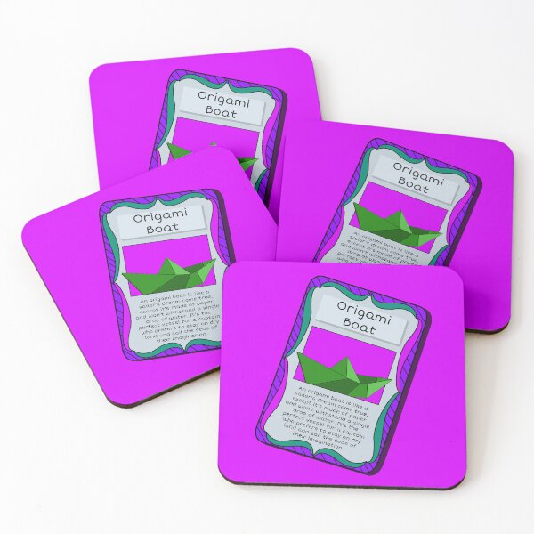Item preview, Origami Trading Card - Boat designed and sold by Fun Funky Designs.