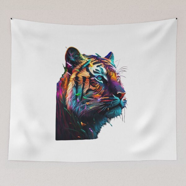 Item preview, Wonderful and Colourful Tiger - Art designed and sold by GloriousArtSKD.