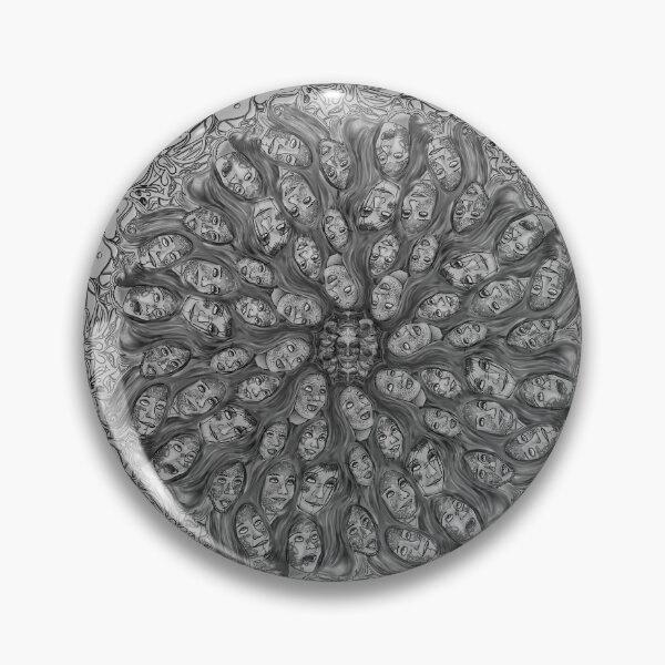 Item preview, trippy lady mandala designed and sold by Ofen69.