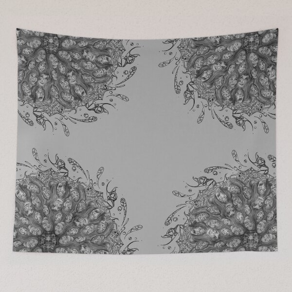 Item preview, trippy lady mandala designed and sold by Ofen69.