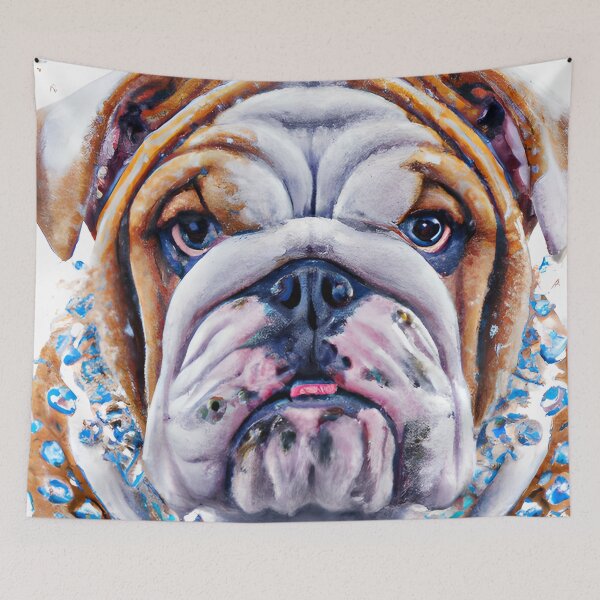 Item preview, Bull Dog Watercolor Doggie designed and sold by purplesensation.