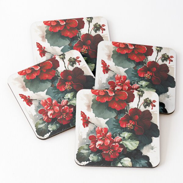 Item preview, Red Begonias  designed and sold by Vanover Designs.