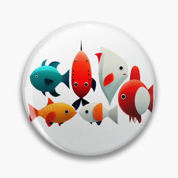 Artikelvorschau, Fische in lustigen Formen entworfen und verkauft von KOTOdesign.