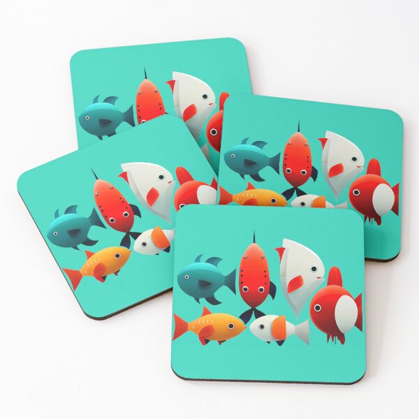 Item preview, Fish in funny shapes designed and sold by KOTOdesign.