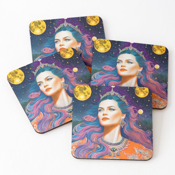 Item preview, Twin Moon Queen Amongst the Stars  designed and sold by ElLocoMus.