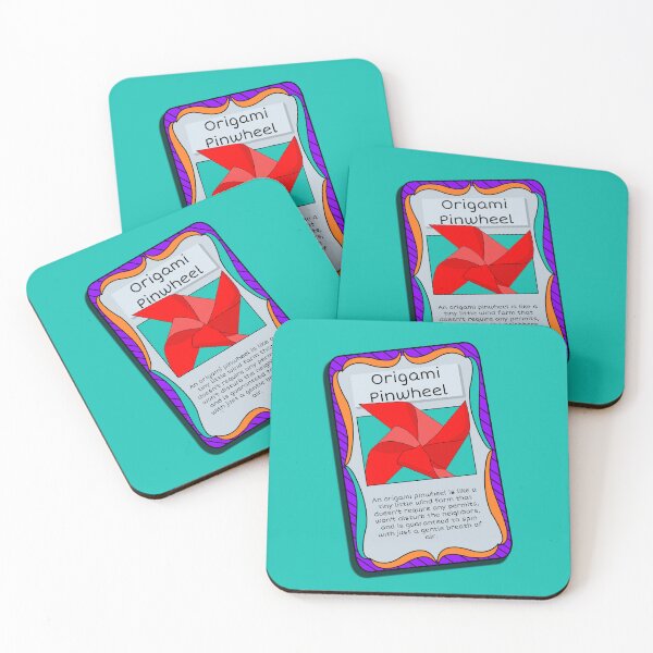 Item preview, Origami Trading Card - Pinwheel designed and sold by Fun Funky Designs.