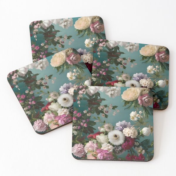 Item preview, Dimensional Blossoms: A Chiaroscuro Painting with Intricate Floral Layers designed and sold by nouveaudecor.